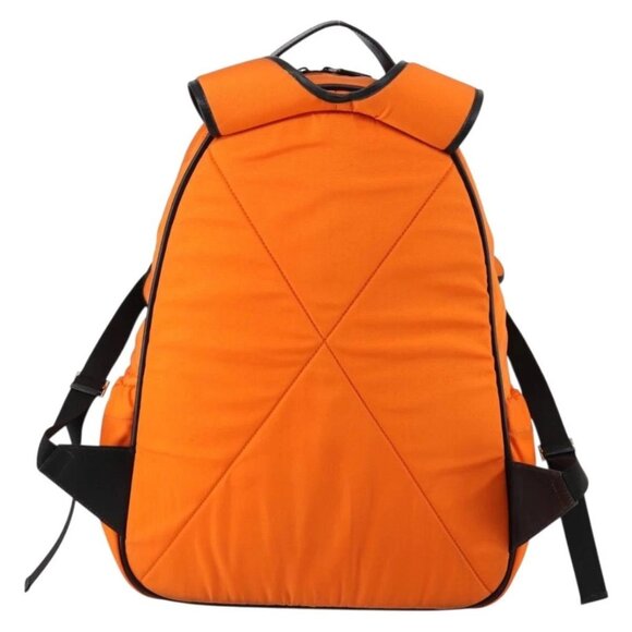 GUCCI Backpack Nylon Orange Silver Auth hk3123 main image 6